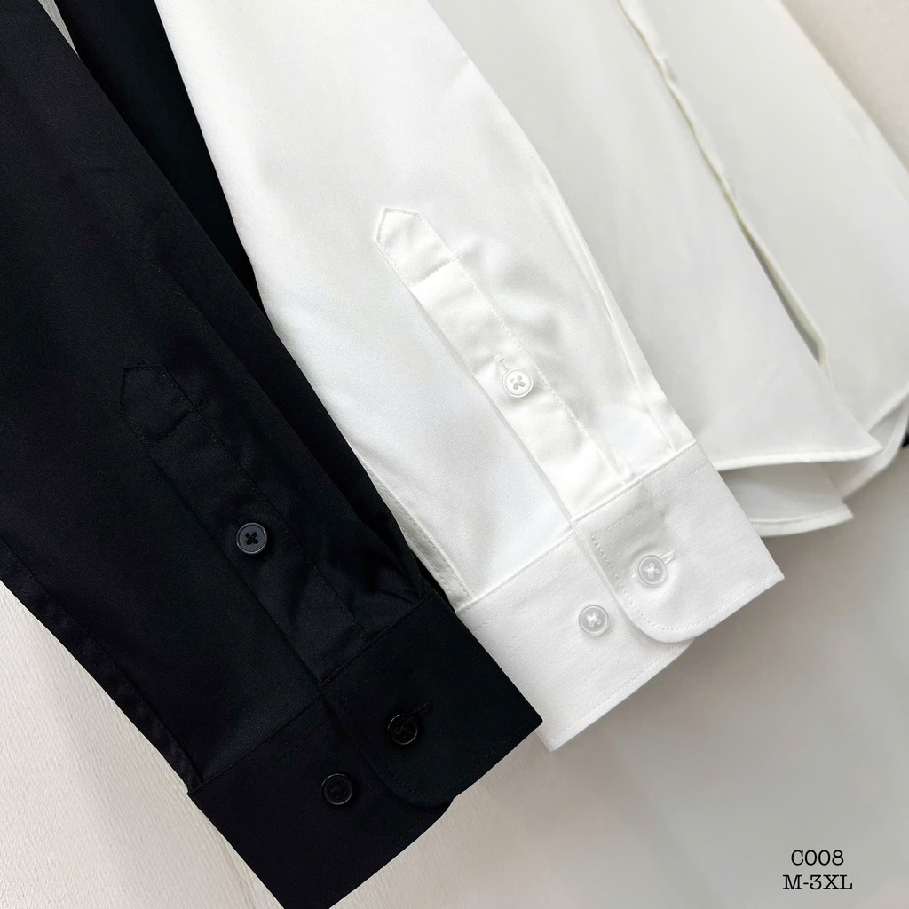 Áo sơ mi đen C008