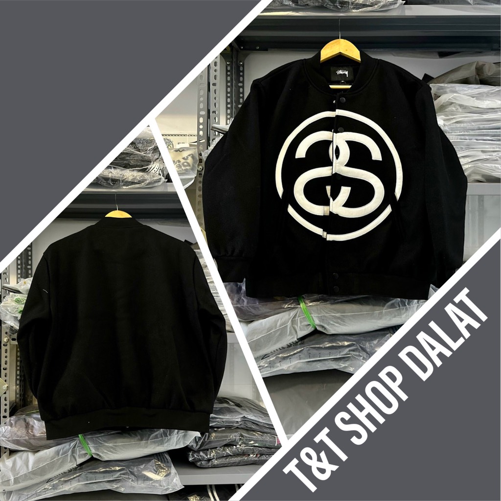 Varsity Stussy logo giữa