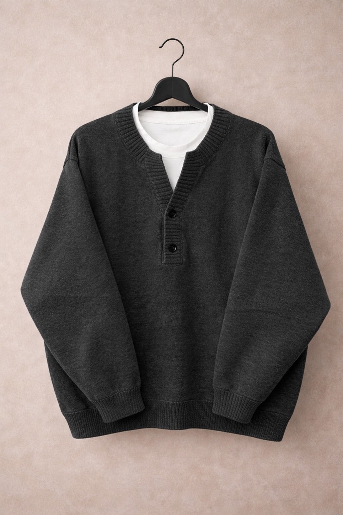 Áo len 66701 phối cổ thun