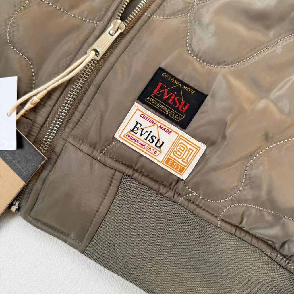 Bomber trần bông Evisu