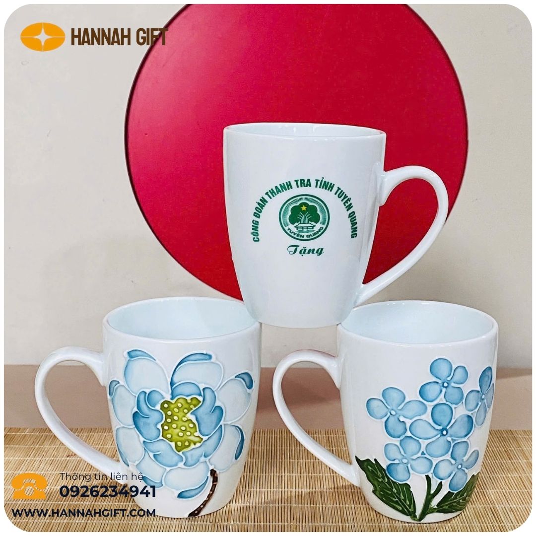 CỐC HOA VẼ 3D MỚI RA LÒ – ĐẸP RỰC RỠ, SANG XỊN