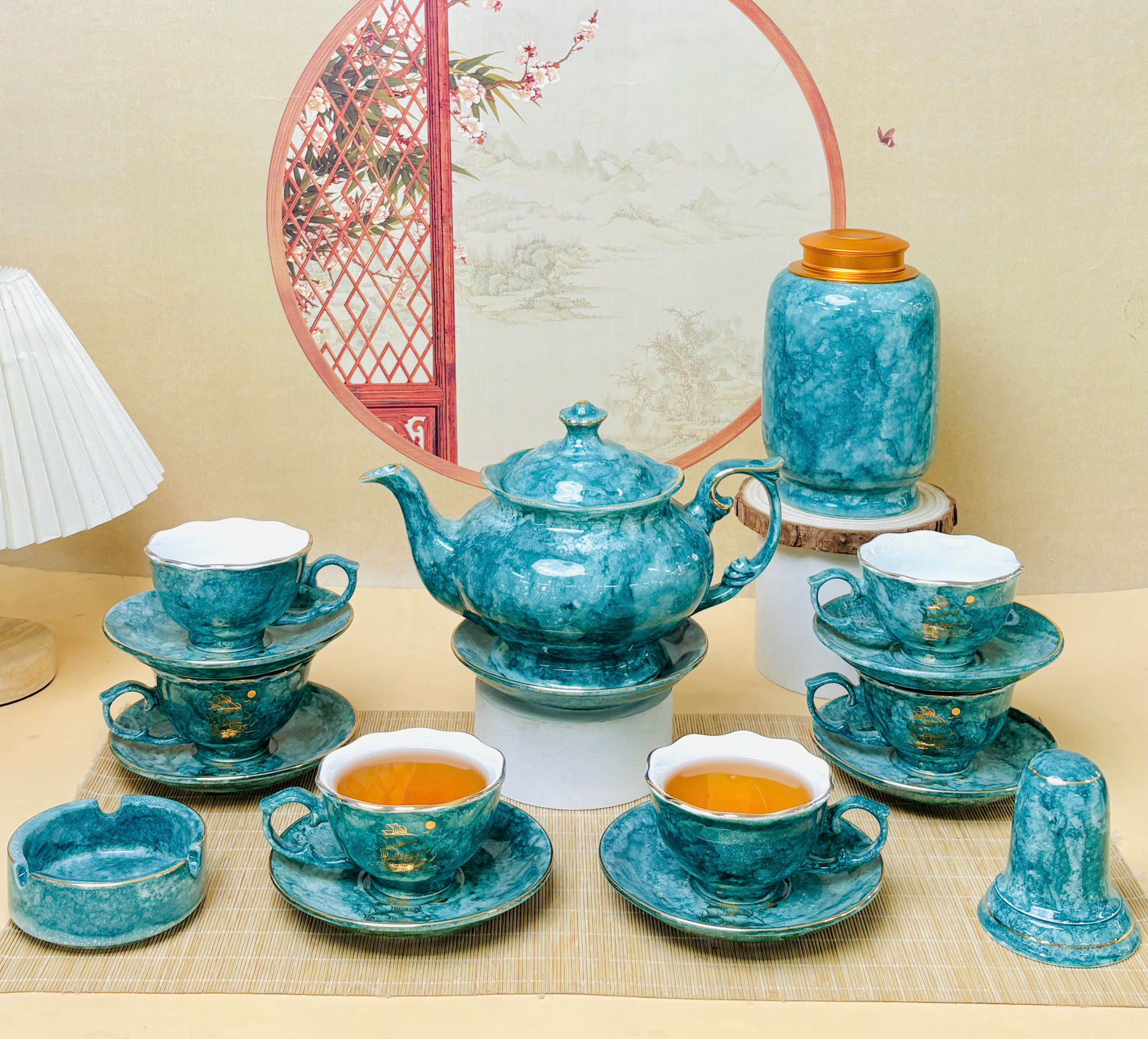 BỘ ẤM CHÉN IN LOGO – QUÀ TẶNG TRUYỀN THỐNG, SANG TRỌNG