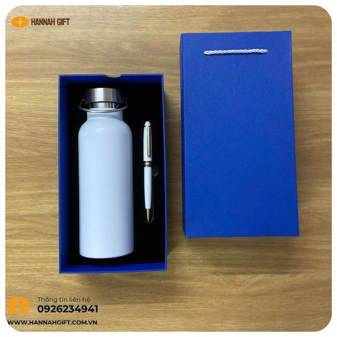 SET BÌNH GIỮ NHIỆT &amp; BÚT KÝ – QUÀ TẶNG TINH TẾ, ĐẲNG CẤP