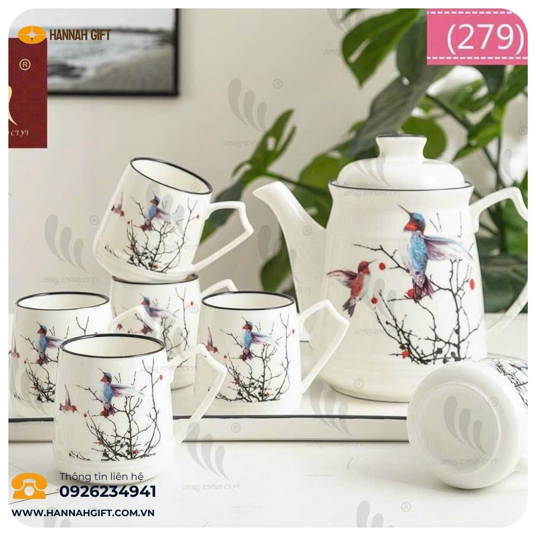 BỘ ẤM CHÉN IN LOGO – QUÀ TẶNG TRUYỀN THỐNG, SANG TRỌNG