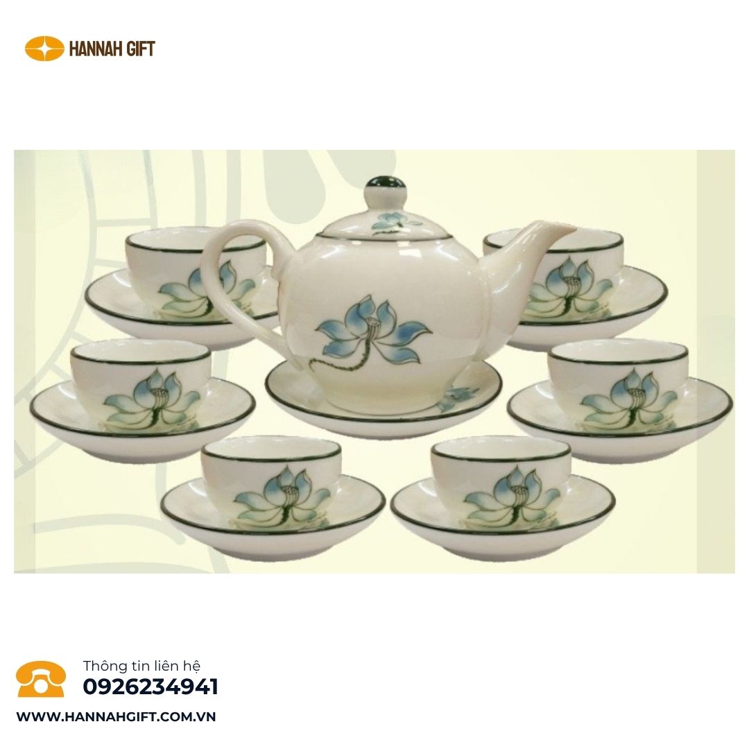 BỘ ẤM CHÉN IN LOGO – QUÀ TẶNG TRUYỀN THỐNG, SANG TRỌNG