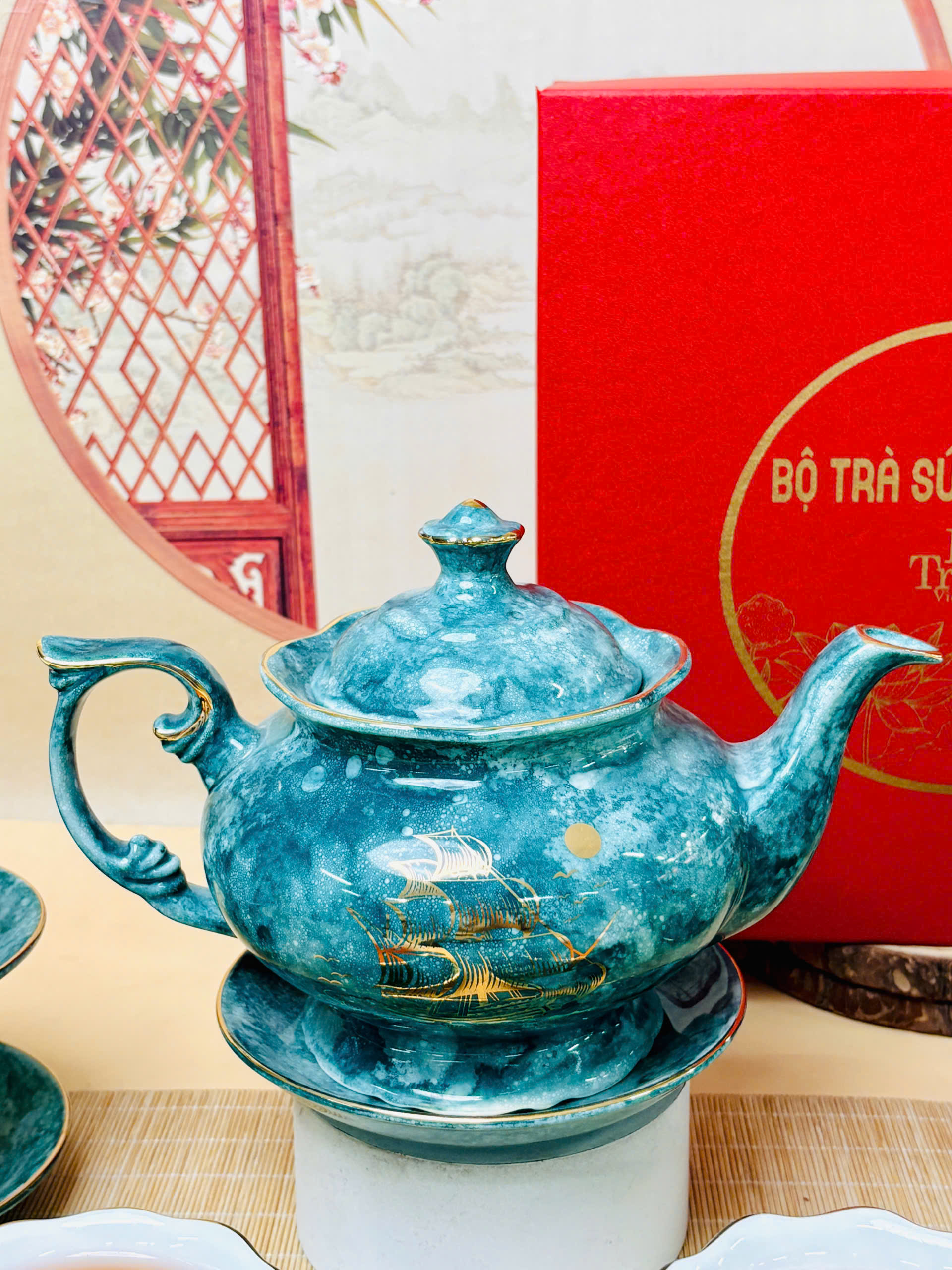 BỘ ẤM CHÉN IN LOGO – QUÀ TẶNG TRUYỀN THỐNG, SANG TRỌNG