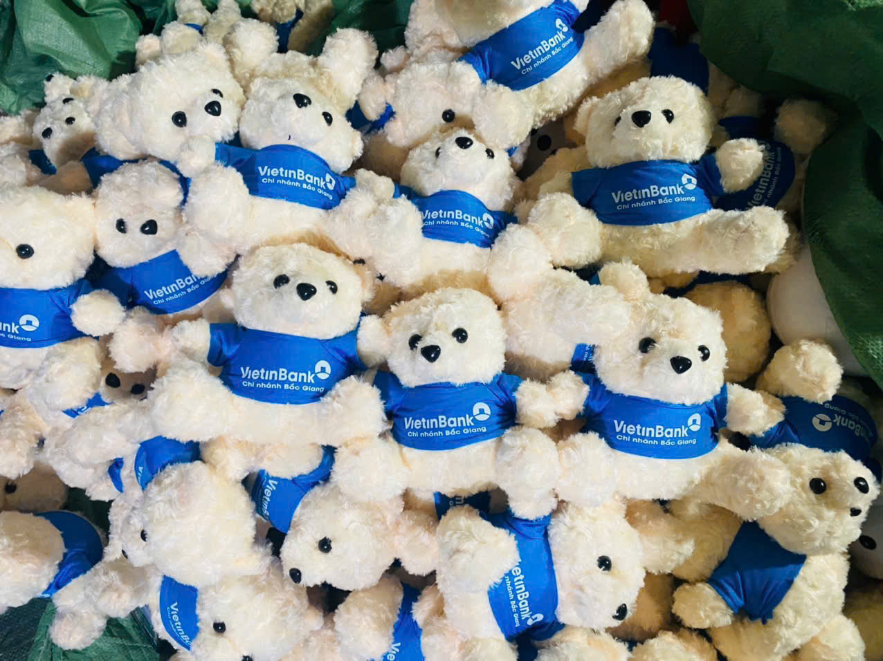 Gấu bông thêu logo