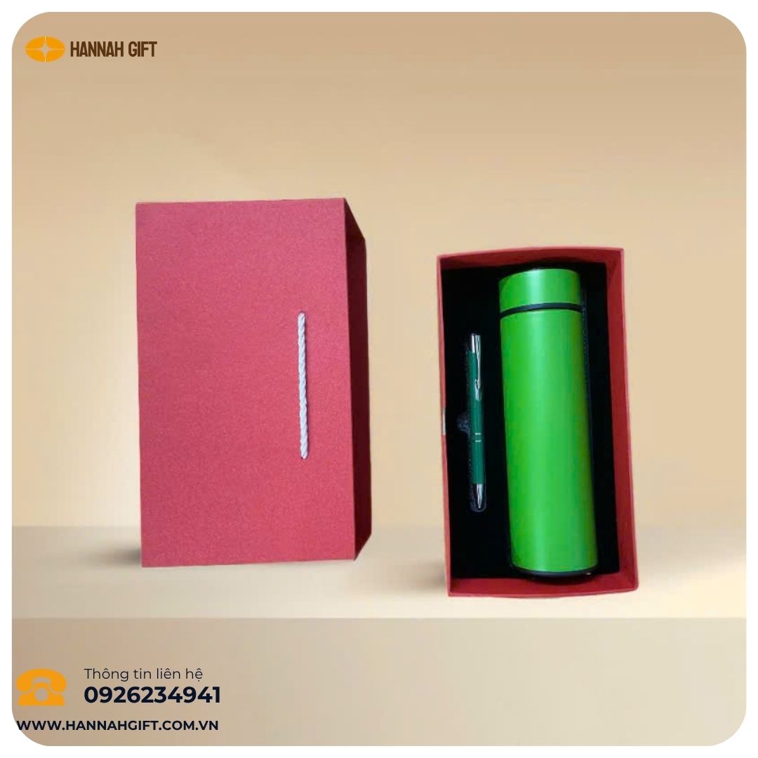 SET BÌNH GIỮ NHIỆT &amp; BÚT KÝ – QUÀ TẶNG TINH TẾ, ĐẲNG CẤP
