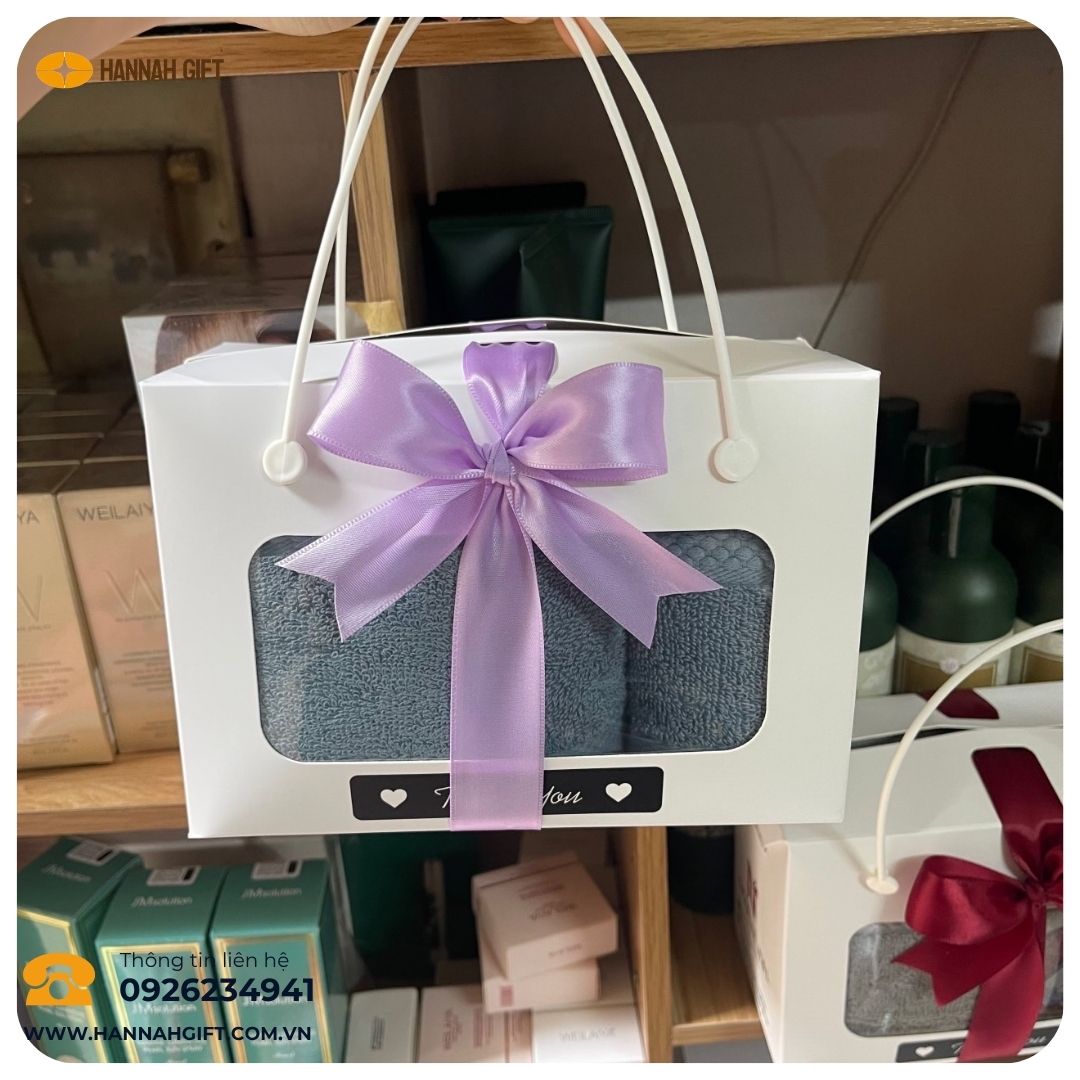 SET KHĂN TẮM – KHĂN GỘI THÊU LOGO – QUÀ TẶNG TINH TẾ - THIẾT THỰC