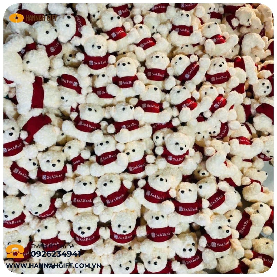 GẤU BÔNG IN THÊU LOGO – GẤU BÔNG TỐT NGHIỆP, GẤU BÔNG QUÀ TẶNG