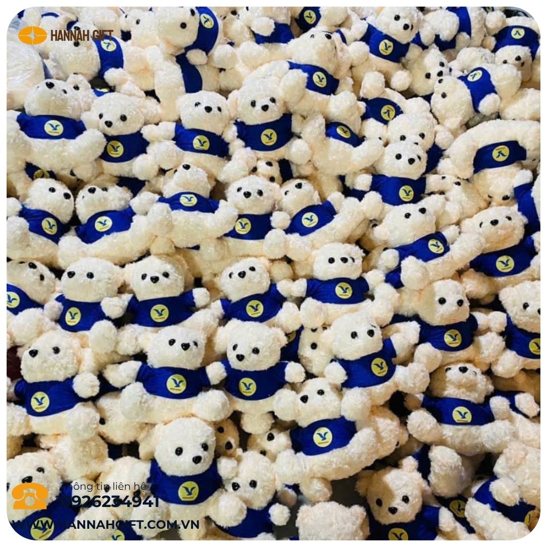 GẤU BÔNG IN THÊU LOGO – GẤU BÔNG TỐT NGHIỆP, GẤU BÔNG QUÀ TẶNG