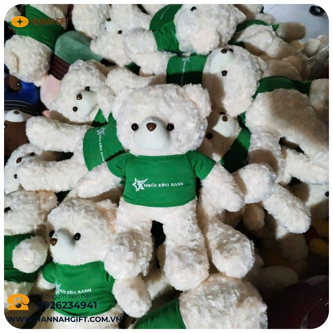 QUÀ TẶNG GẤU BÔNG DOANH NGHIỆP – MÓN QUÀ GẮN KẾT CẢM XÚC