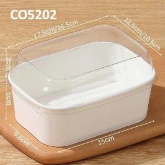 Khay giấy trắng 750ml 15*9*9cm (thùng 1000c)