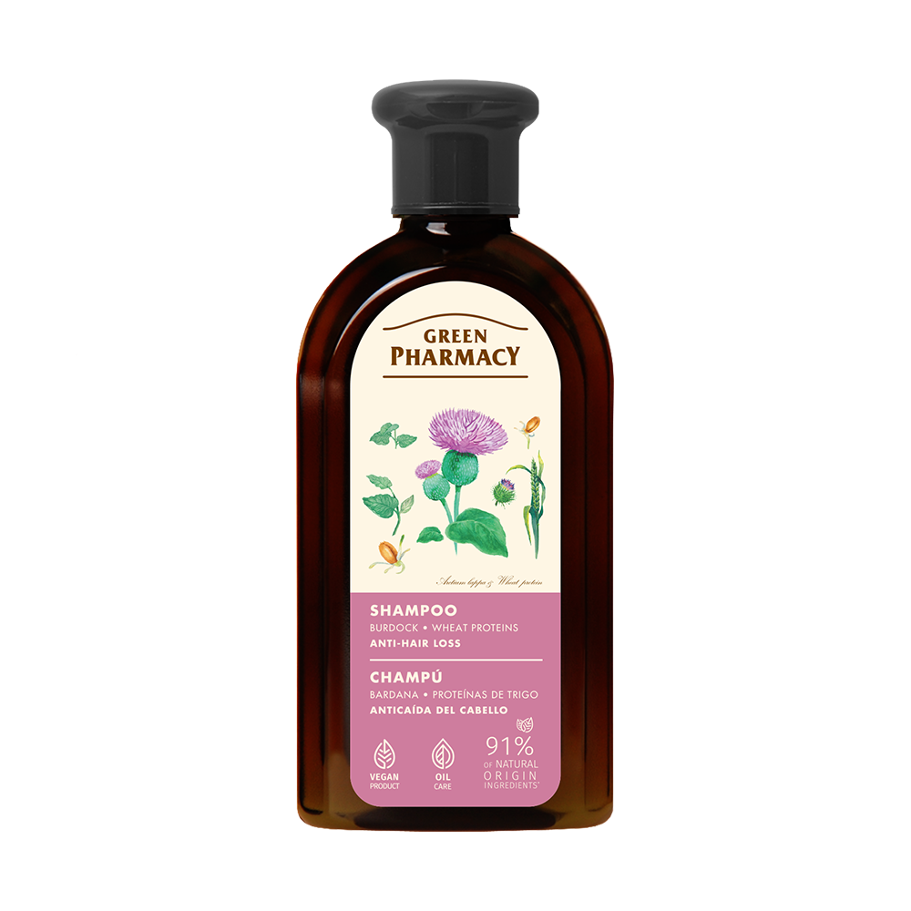 Dầu gội Green Pharmacy Cây ngưu bàng và Protein lúa mì 350ml