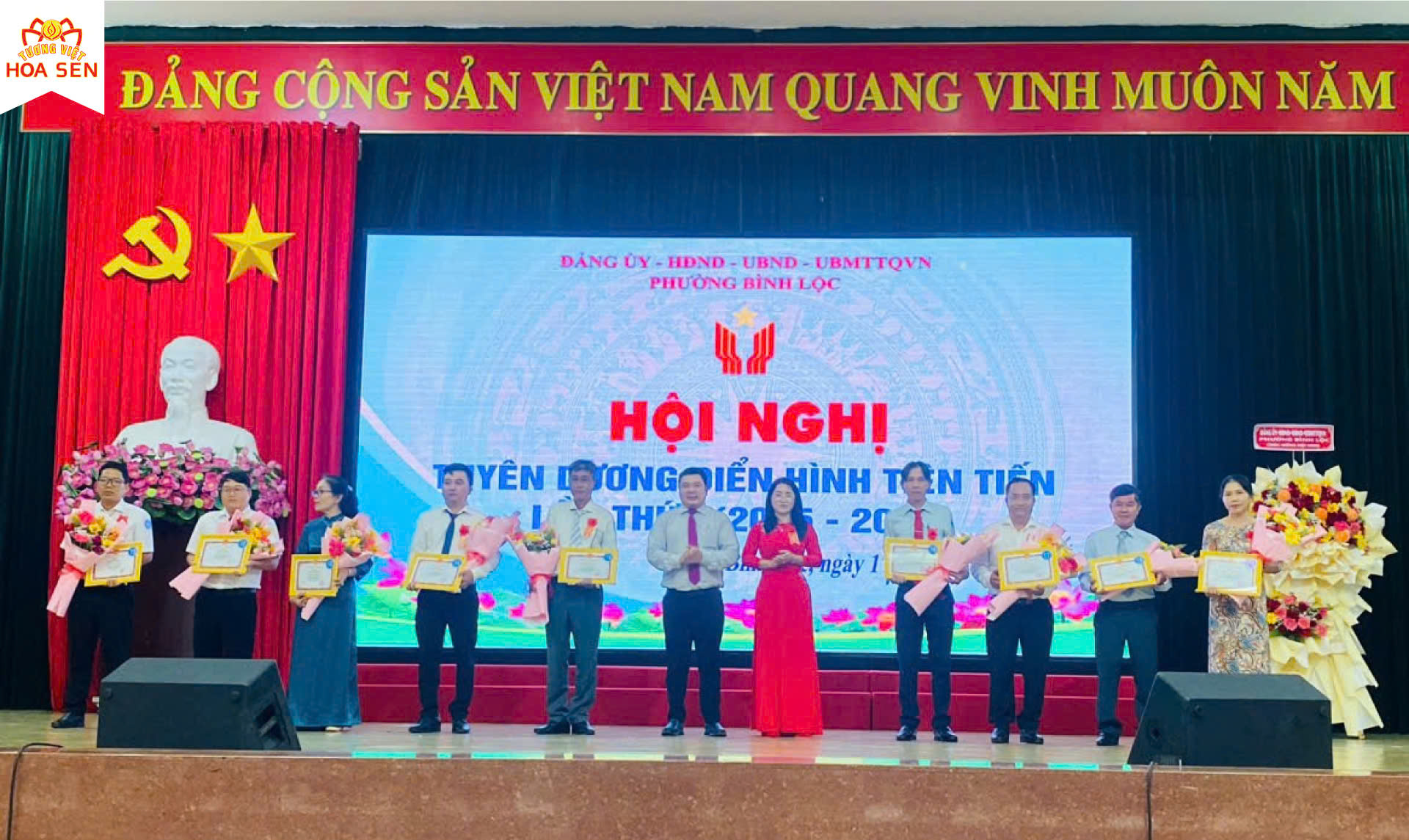TƯƠNG VIỆT HOA SEN TỰ HÀO ĐƯỢC VINH DANH TẠI HỘI NGHỊ TUYÊN DƯƠNG ĐIỂN HÌNH TIÊN TIẾN LẦN THỨ I (2025 - 2030)