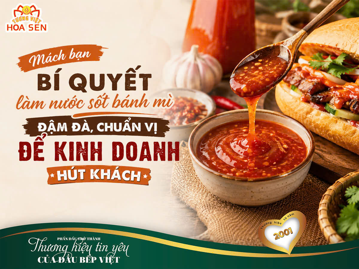 MÁCH BẠN BÍ QUYẾT LÀM NƯỚC SỐT BÁNH MÌ ĐẬM ĐÀ, CHUẨN VỊ ĐỂ KINH DOANH HÚT KHÁCH
