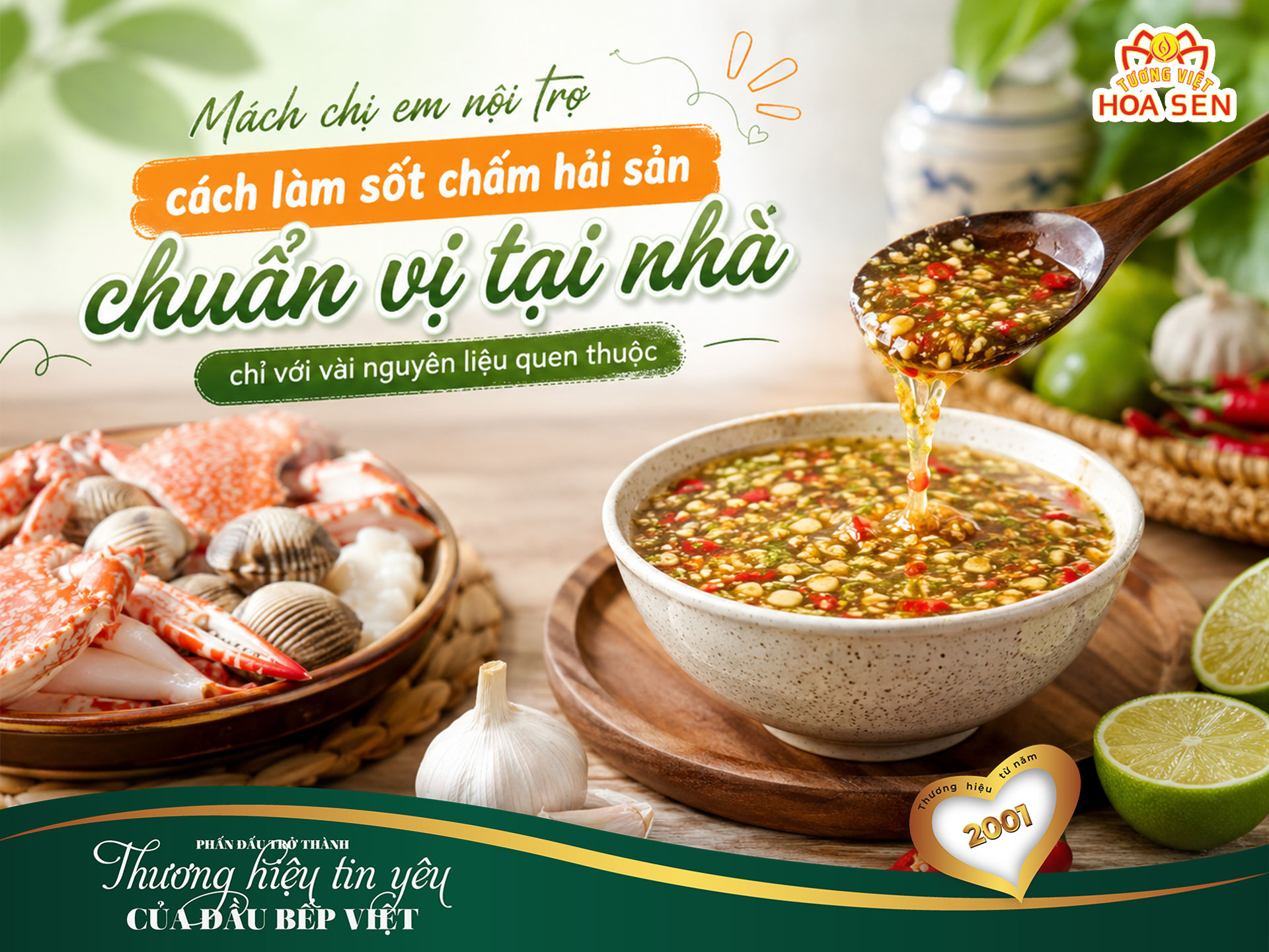 MÁCH CHỊ EM NỘI TRỢ CÁCH LÀM SỐT CHẤM HẢI SẢN CHUẨN VỊ TẠI NHÀ CHỈ VỚI VÀI NGUYÊN LIỆU QUEN THUỘC