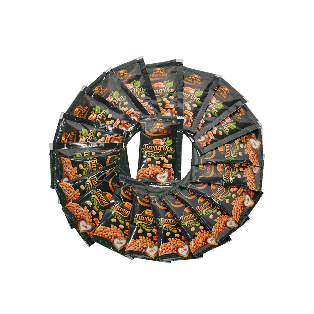Tương đen gói 15g MM bịch 100 gói tiện lợi-Tương Việt Hoa Sen