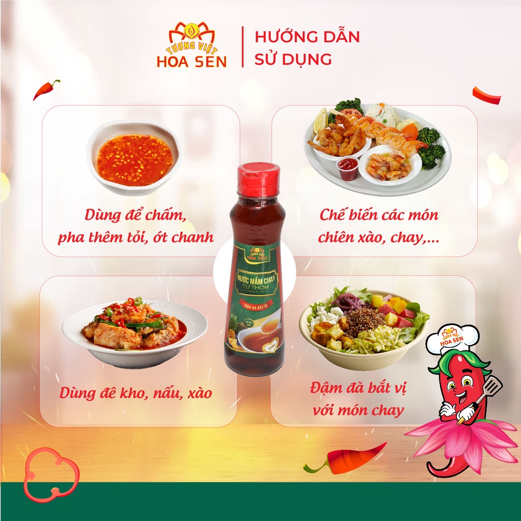 Nước Mắm chay 250ml - Tương Việt Hoa Sen - Đậm đà bắt vị