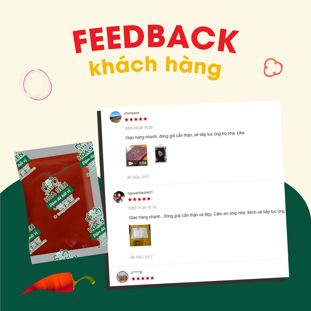 Tương cà gói nhỏ 15g TV - Túi 100 gói - Tương Việt Hoa Sen - Đậm đà bắt vị