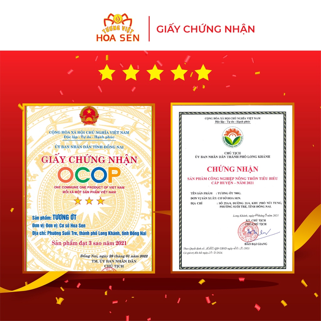 Tương Ớt Chai 900g - Tương Việt Hoa Sen - Đậm đà bắt vị