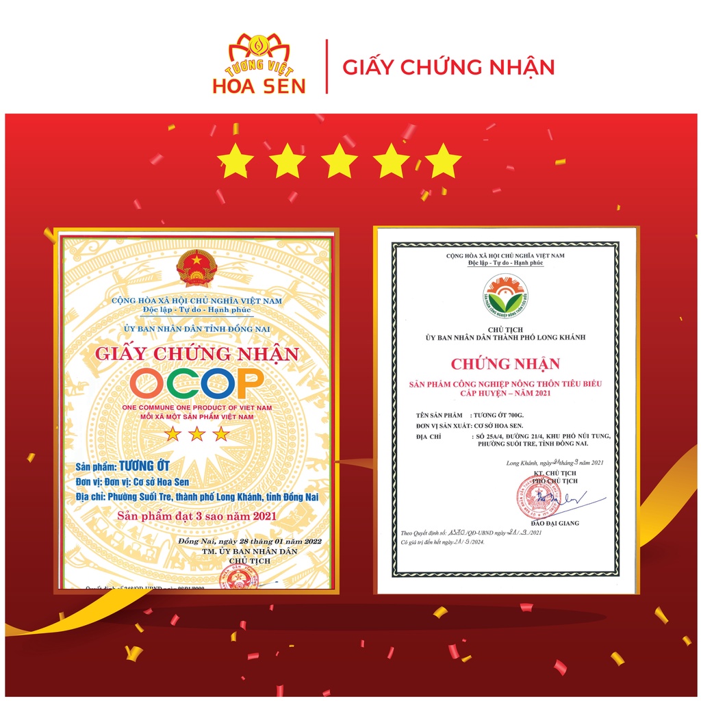 Tương ớt Tương Việt Hoa Sen bình pet 4.8kg - Đậm đà bắt vị