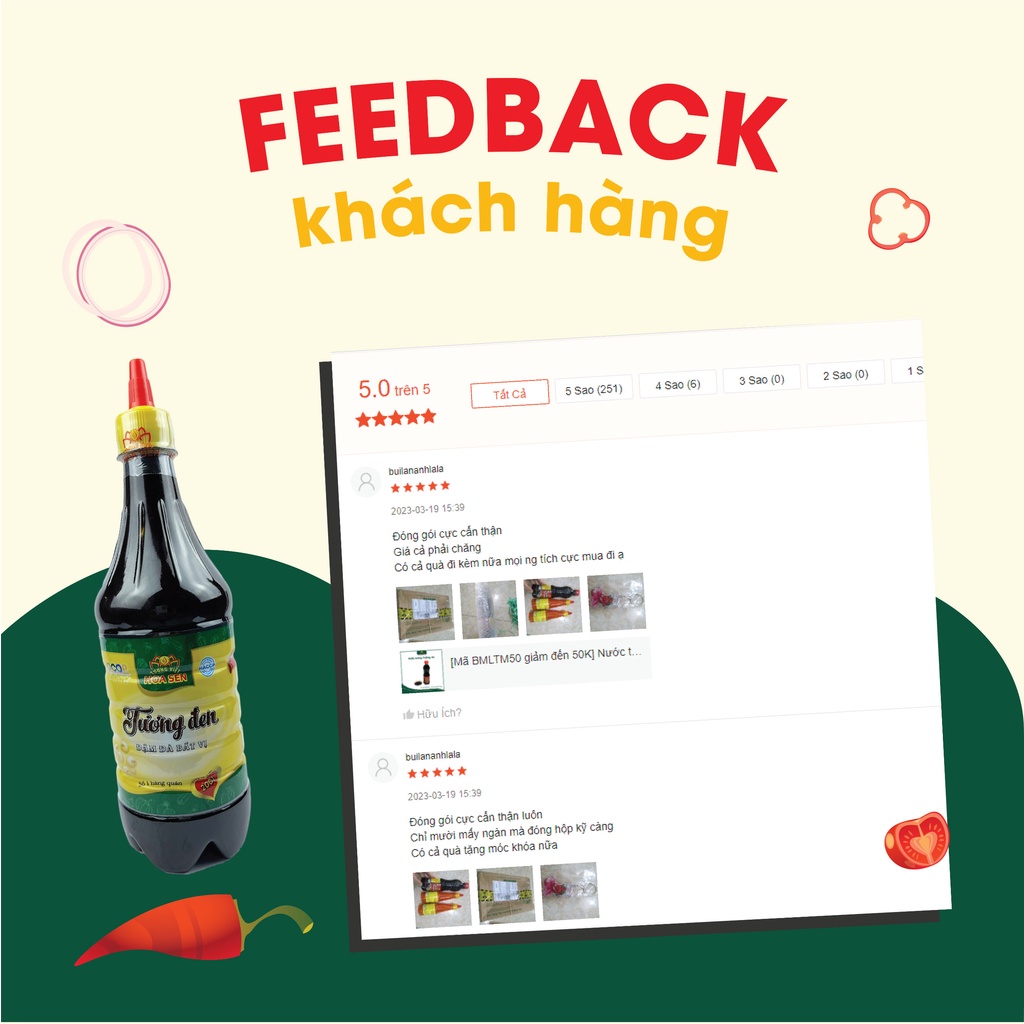 Tương Đen Chai 700g - Tương Việt Hoa Sen - Đậm đà bắt vị