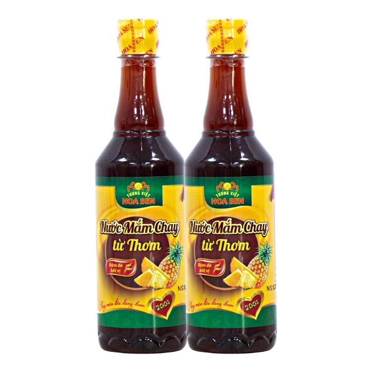 Combo 5 chai  - Nước mắm chay Từ Thơm chai 500ml - Tương Việt Hoa Sen - Đậm đà bắt vị