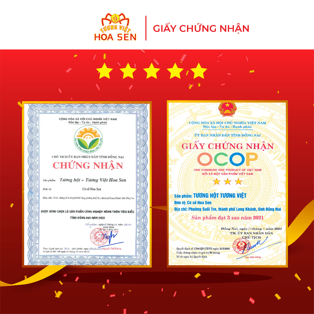 Tương Hột Tương Việt Hoa Sen từ đậu nành, hủ thủy tinh 420g