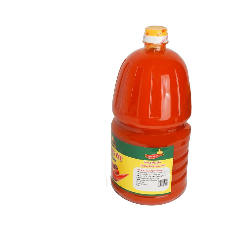 Tương Ớt Bình Pet 2kg, đậm đà bắt vị  - Tương Việt Hoa Sen