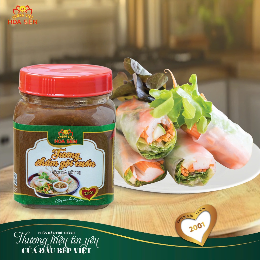 Tương chấm gỏi cuốn 190g, đậm đà bắt vị - Tương Việt Hoa Sen - Đậm đà bắt vị