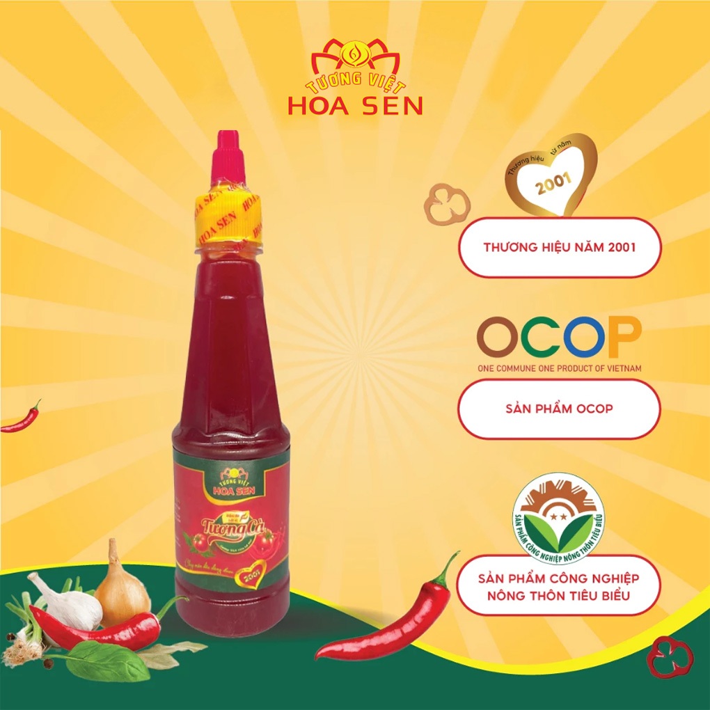 Tương Cà Chai 270g - Tương Việt Hoa Sen - Đậm đà bắt vị