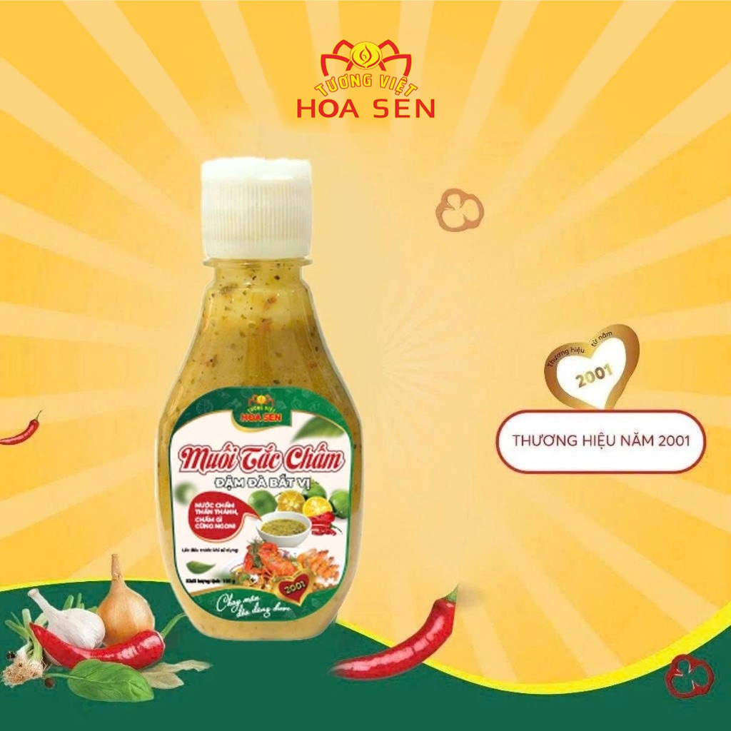 Muối tắc chấm, đậm đà hương vị - Tương Việt Hoa Sen