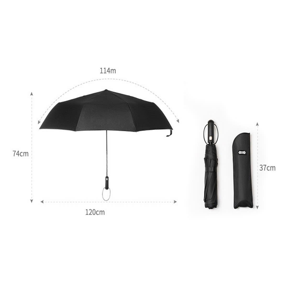 Ô Dù Che Mưa Che Nắng 10 Nan Xương Gấp Gọn 3 Đoạn Mở Tự Động Chất Liệu Vải Dù Chống Tia UV Tán Rộng TP1380