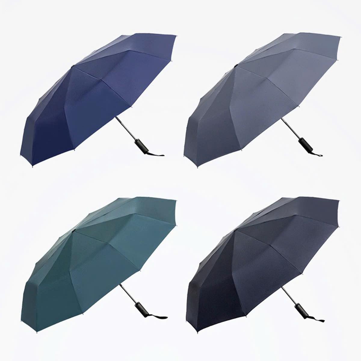 Ô Dù Che Mưa Che Nắng 10 Nan Xương Gấp Gọn 3 Đoạn Mở Tự Động Chất Liệu Vải Dù Chống Tia UV Tán Rộng TP1380