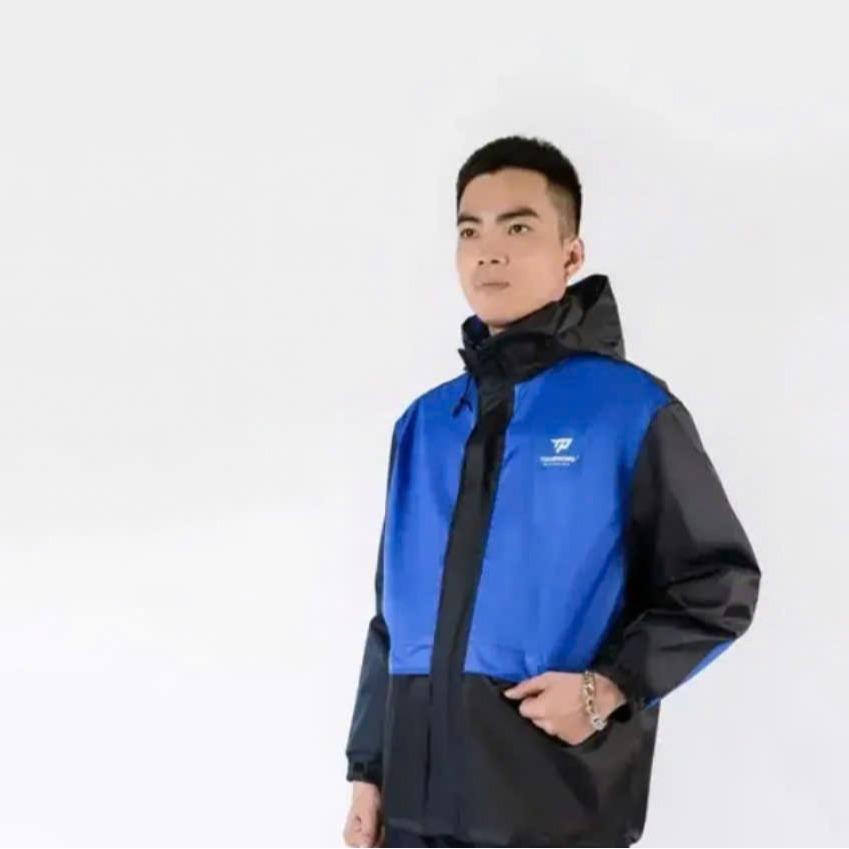 Áo Mưa Lẻ Chỉ Có Áo Không Có Quần Chất Liệu Vải Dù Tráng Cao Su Non Thiết Kế Thời Trang Trẻ Trung Năng Động Chống Thấm Nước Tốt Có Dây Phản Quang Sau Lưng Mũ Gấp Gọn Trong Cổ Áo