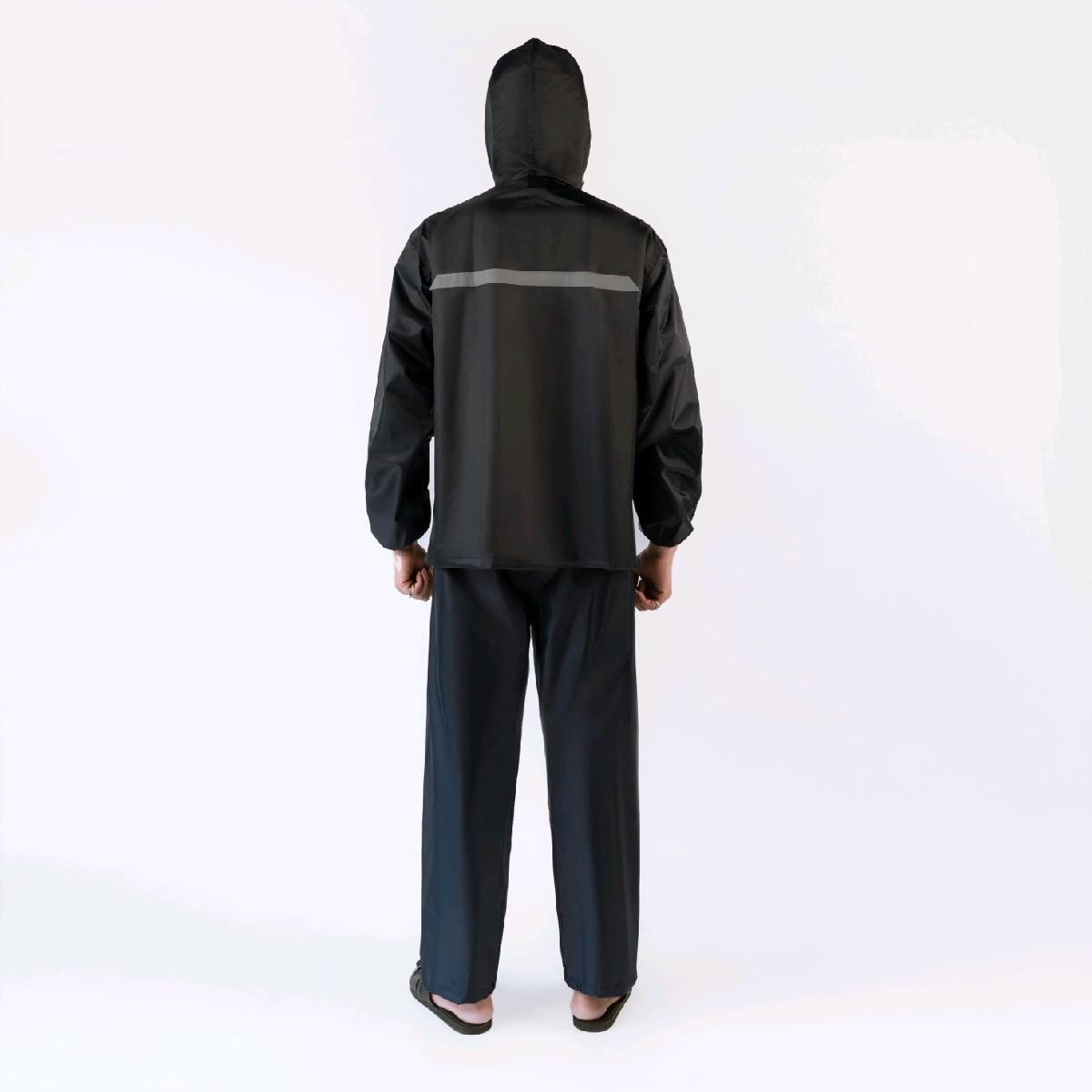 Bộ áo mưa 1 lớp 61B chống thấm tốt phản quang sau lưng cực sáng ( Vải dù cao cấp ) Tuấn Phong