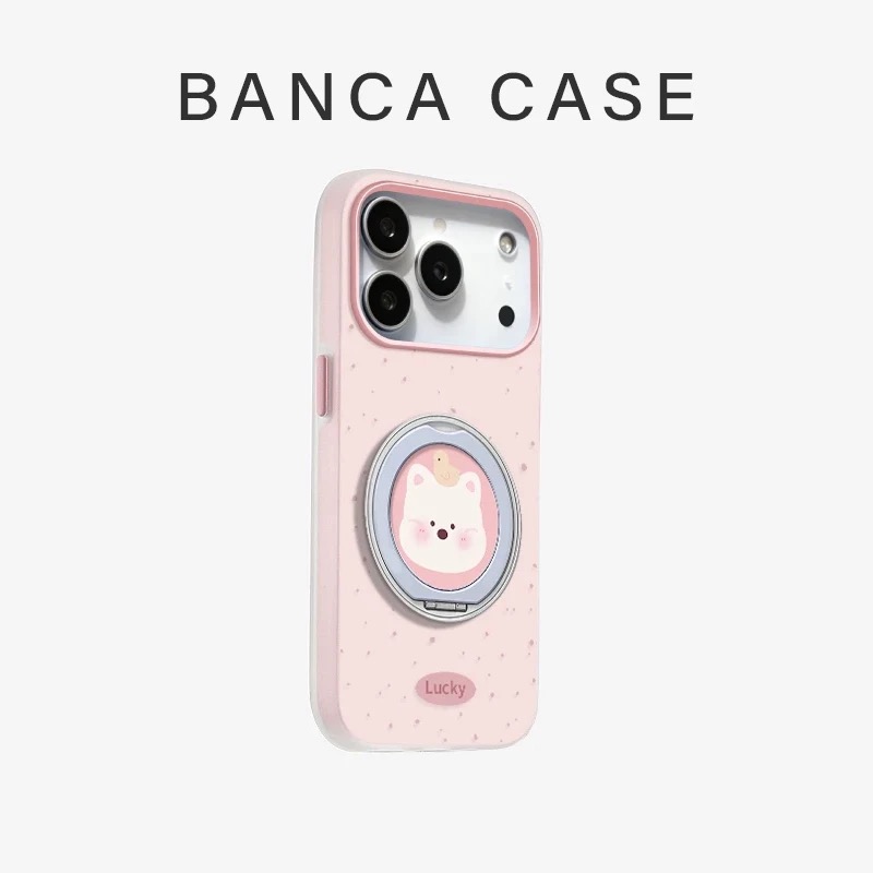 Ốp lưng hoạt hình kèm giá đỡ gập_O24 (Tất cả các dòng Iphone)