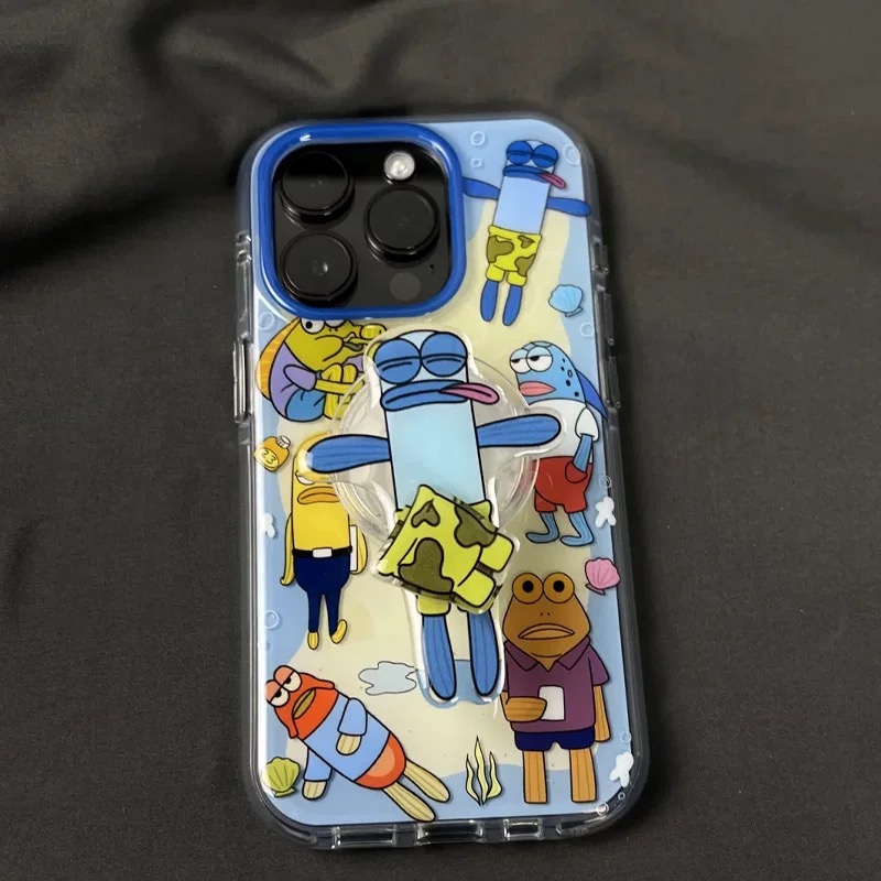 Ốp lưng hoạt hình Bikini Bottom kèm giá đỡ_O136 (Iphone, Huawei, Honor, OPPO, Vivo, Xiaomi & Redmi)