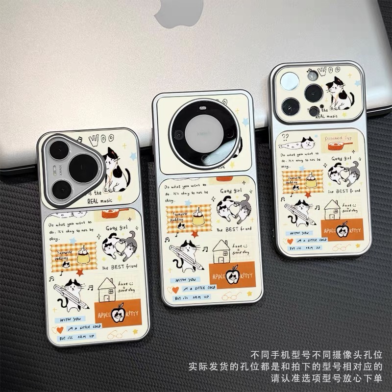 Ốp lưng mèo vintage_O182 (Iphone, Huawei, Honor, OPPO, Vivo, Xiaomi & Redmi)