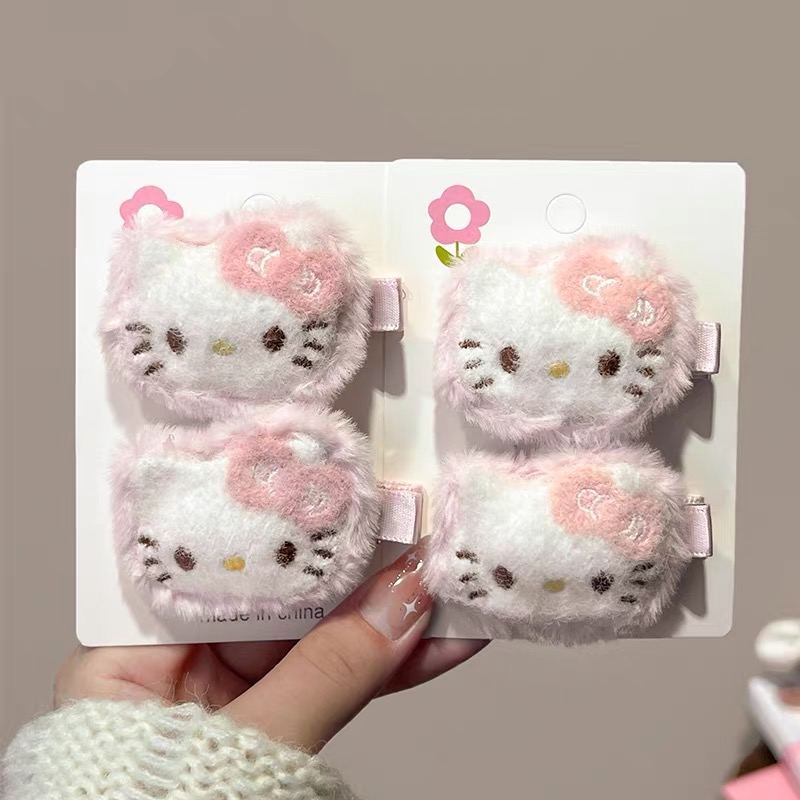 Kẹp tóc lông mềm mèo Kitty_H08