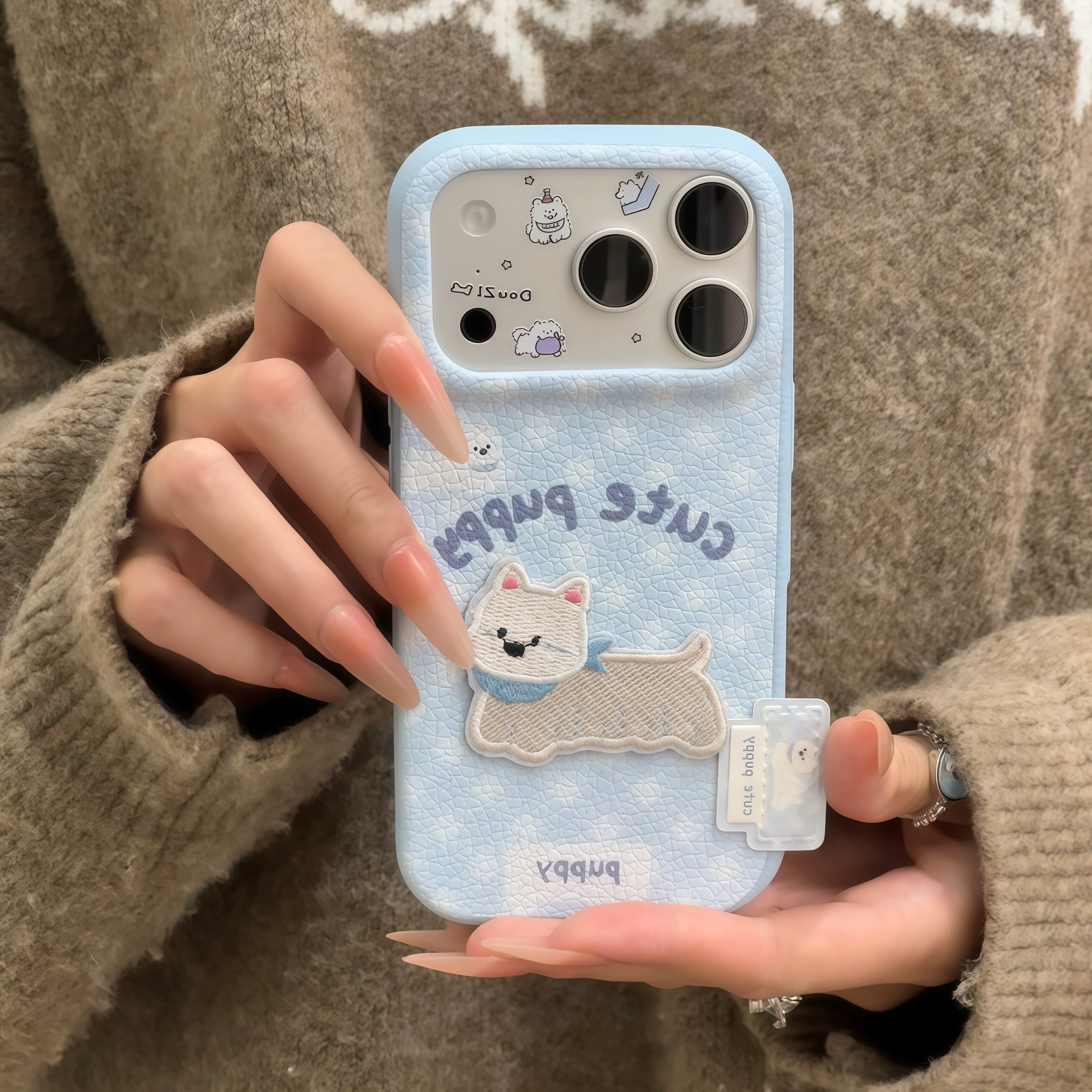 Ốp lưng chó mèo dễ thương tab da_O38 (Iphone, Huawei, Honor, OPPO, Vivo, Xiaomi & Redmi)