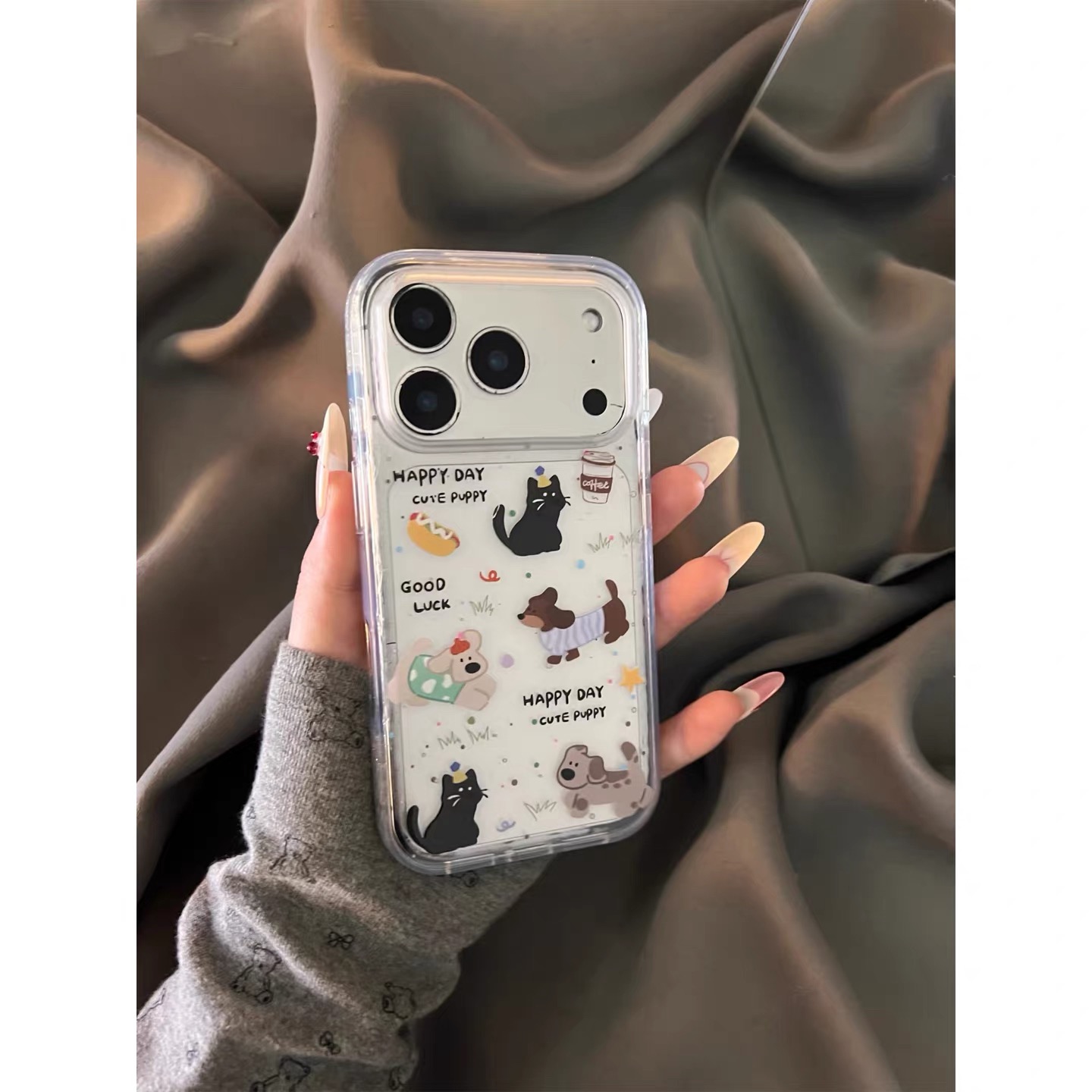 Ốp lưng Chó mèo đáng yêu_O123 (Iphone, Huawei, Honor, OPPO, Vivo, Xiaomi & Redmi)