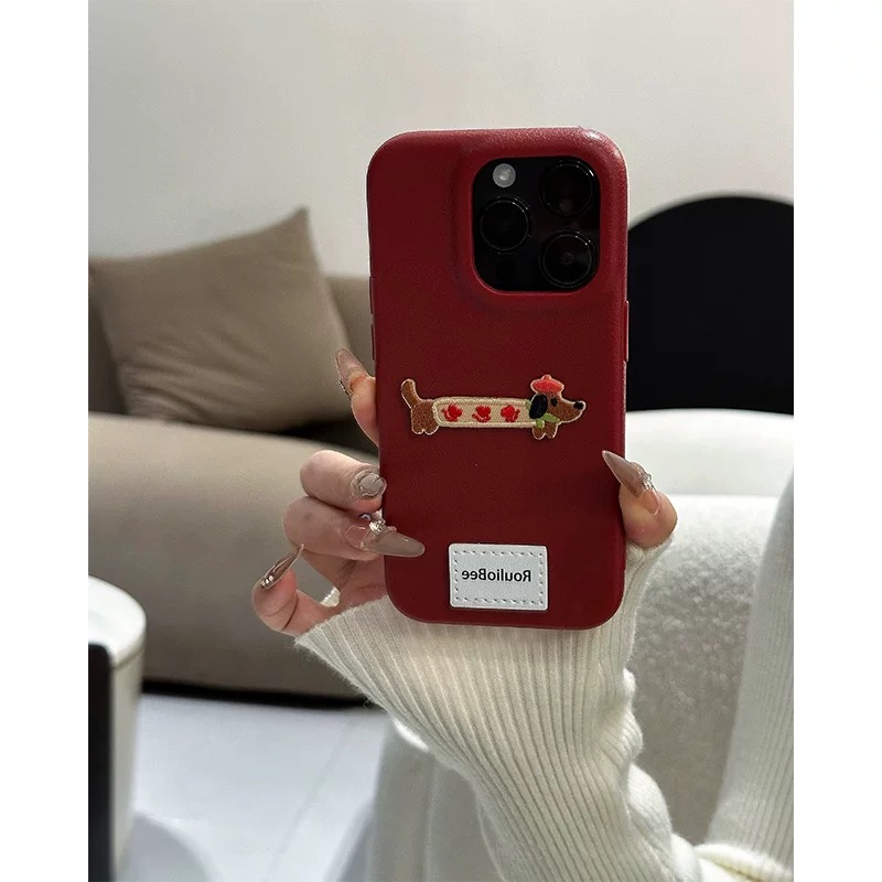 Ốp lưng chó xúc xích dễ thương_O30 (Tất cả các dòng Iphone)