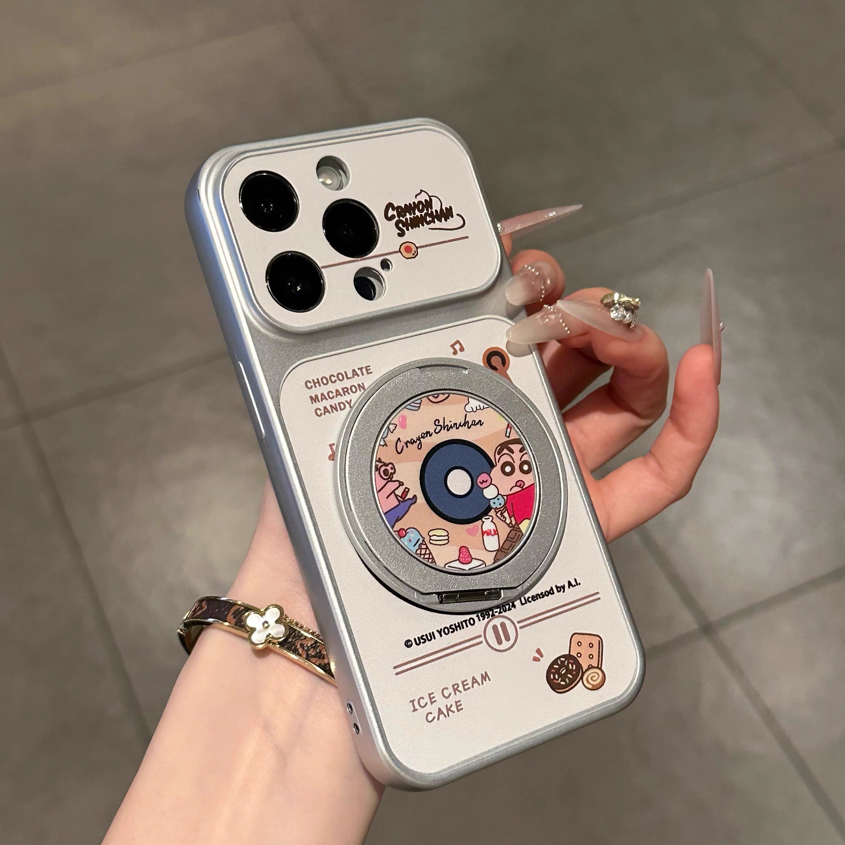 Ốp lưng Shin kèm giá đỡ điện thoại_O117 (Iphone, Huawei, Honor, OPPO, Vivo, Xiaomi & Redmi)