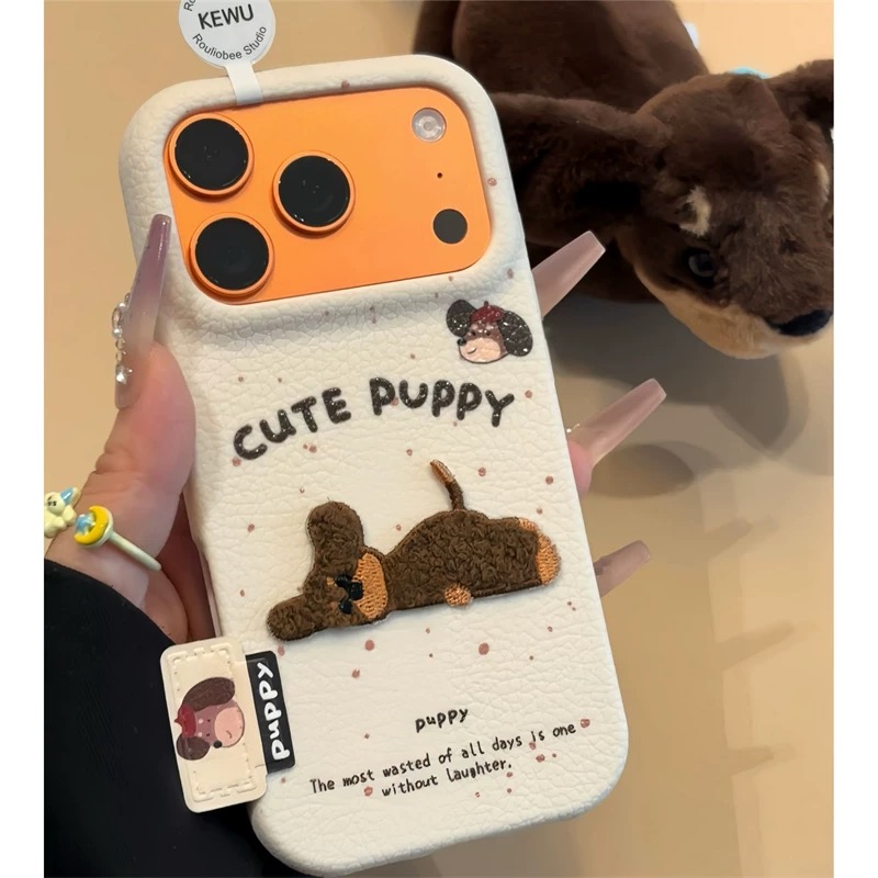 Ốp lưng chó Puppy kèm gương_O05 (Iphone, Huawei, Honor, OPPO, Vivo, Xiaomi & Redmi)