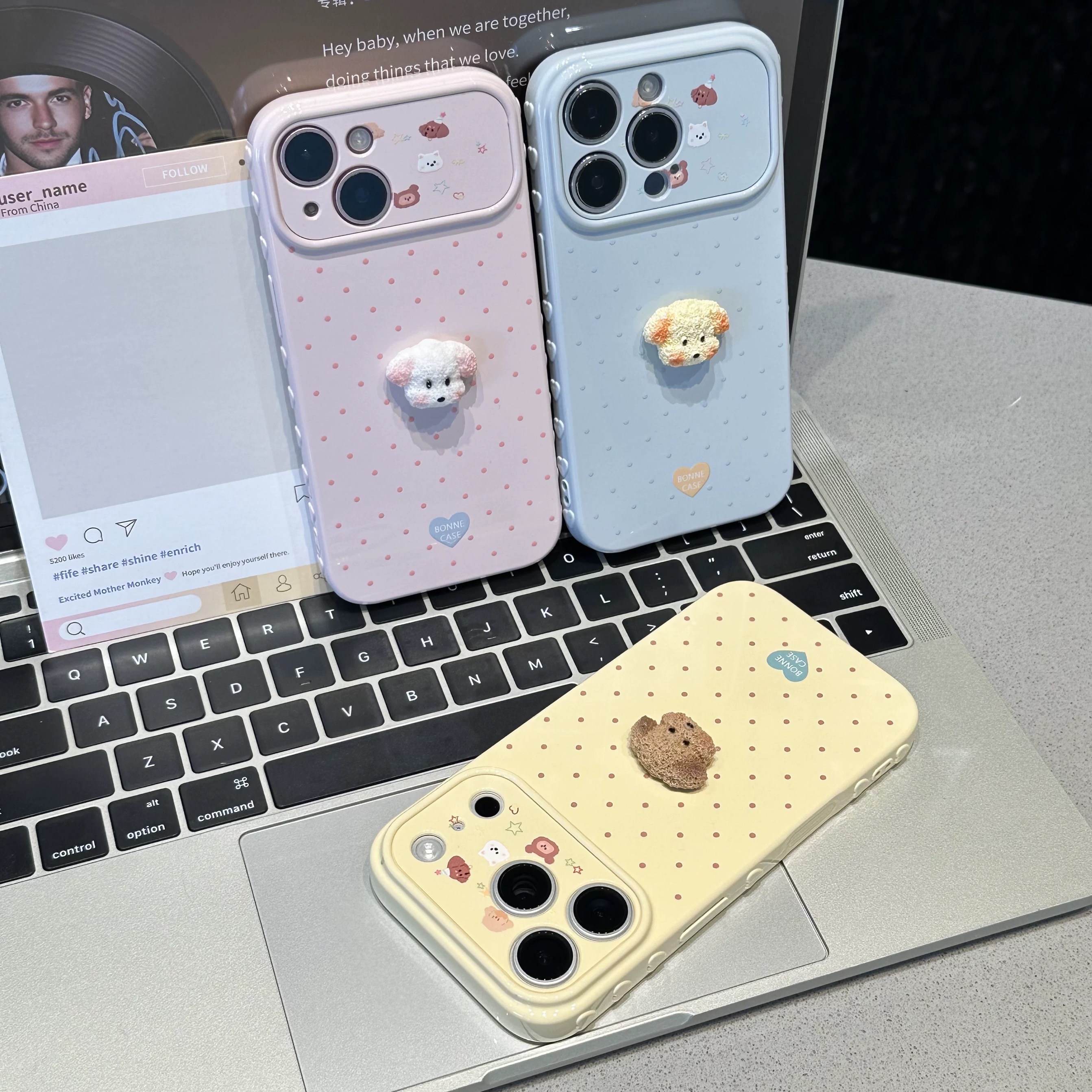 Ốp lưng cún bông dễ thương_O54 (Tất cả các dòng Iphone)