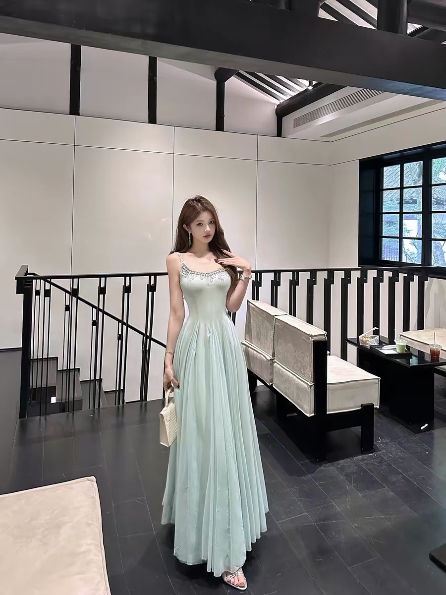 Đầm voan đính đá_Y50