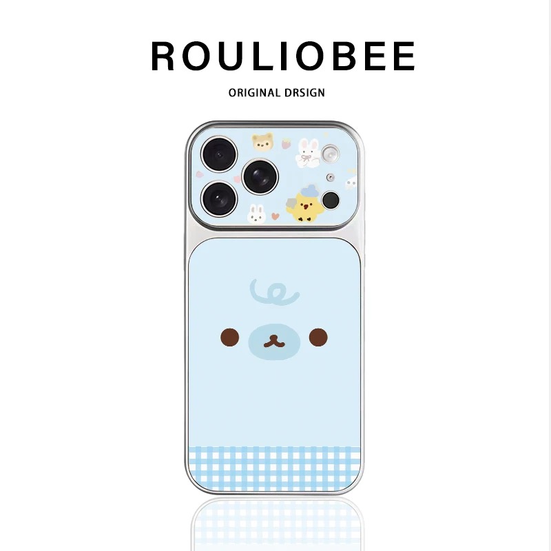 Ốp lưng hoạt hình cute viền mạ_O40 (Iphone, Huawei, Honor, OPPO, Vivo, Xiaomi & Redmi)