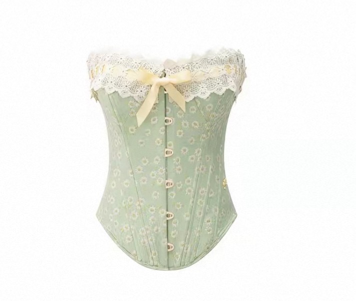 LaceMade váy corset xanh olive dáng xòe công chúa_V27